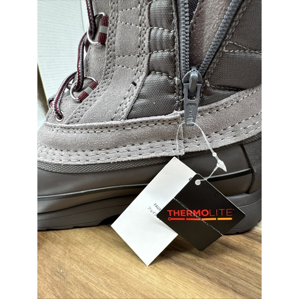 Lands' End NWT Women's Squall Snow Boot‎  Size 7.5B Style 520086 Gray Thermolite - Picture 9 of 10
